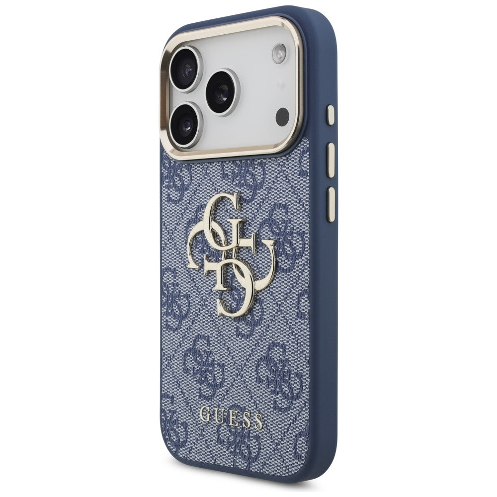 Husa pentru Apple iPhone 18 Pro Max / 17 Pro Max, Guess, 4G Big Classic Logo, Albastra