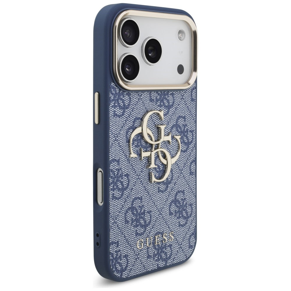 Husa pentru Apple iPhone 18 Pro Max / 17 Pro Max, Guess, 4G Big Classic Logo, Albastra