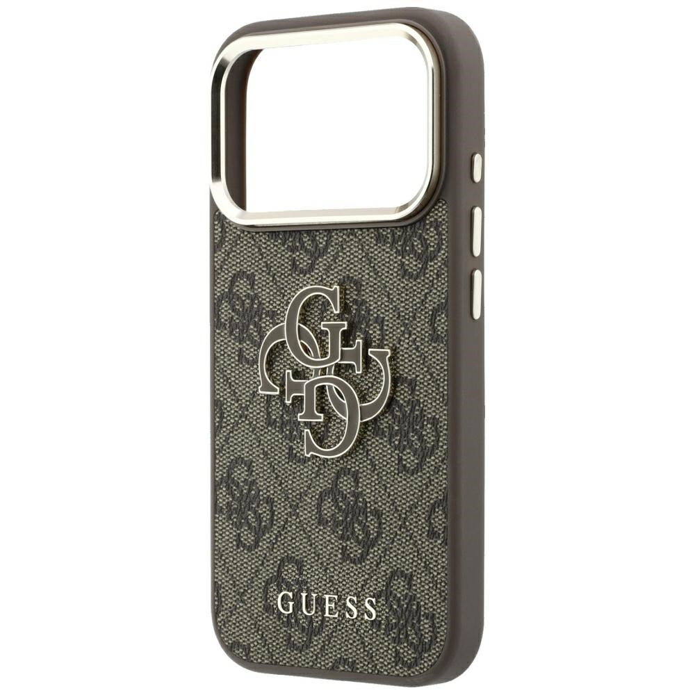 Husa pentru Apple iPhone 18 Pro Max / 17 Pro Max, Guess, 4G Big Resin Logo, Maro