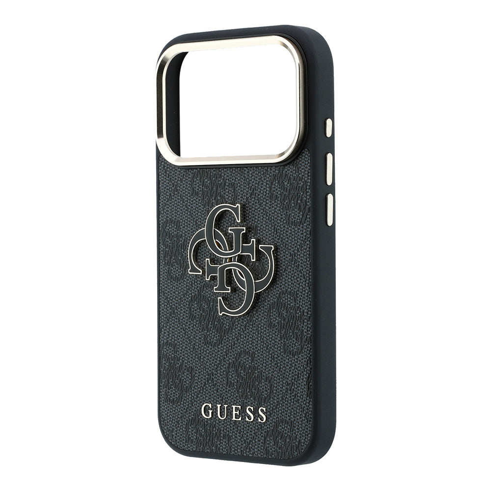 Husa pentru Apple iPhone 18 Pro Max / 17 Pro Max, Guess, 4G Big Resin Logo, Neagra