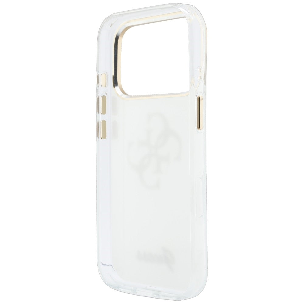 Husa pentru Apple iPhone 18 Pro Max / 17 Pro Max, Guess, IML 4G Metal Script, Alba
