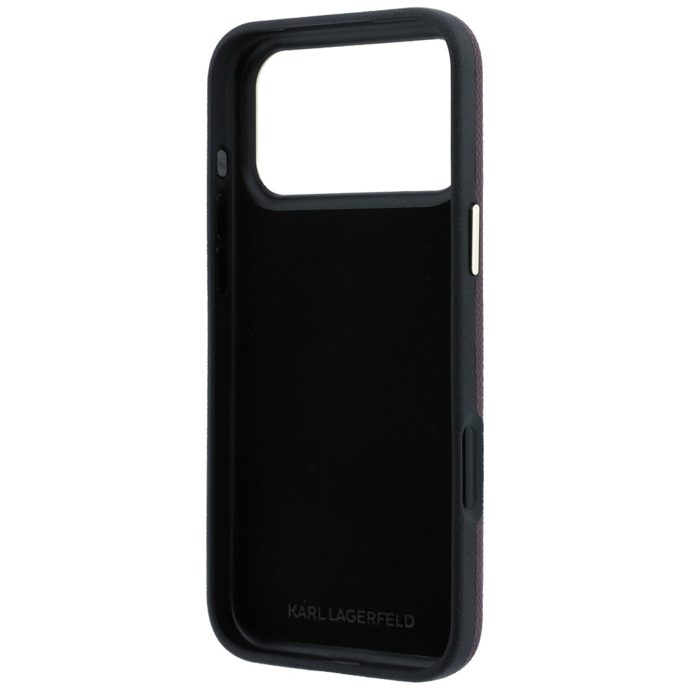 Husa pentru Apple iPhone 18 Pro Max / 17 Pro Max, Karl Lagerfeld, Smooth Big Resin Signature Logo, Visinie