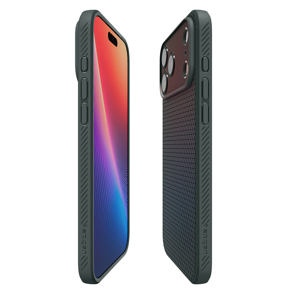 Husa pentru Apple iPhone 18 Pro Max / 17 Pro Max, Spigen, Liquid Air, Verde ACS12113