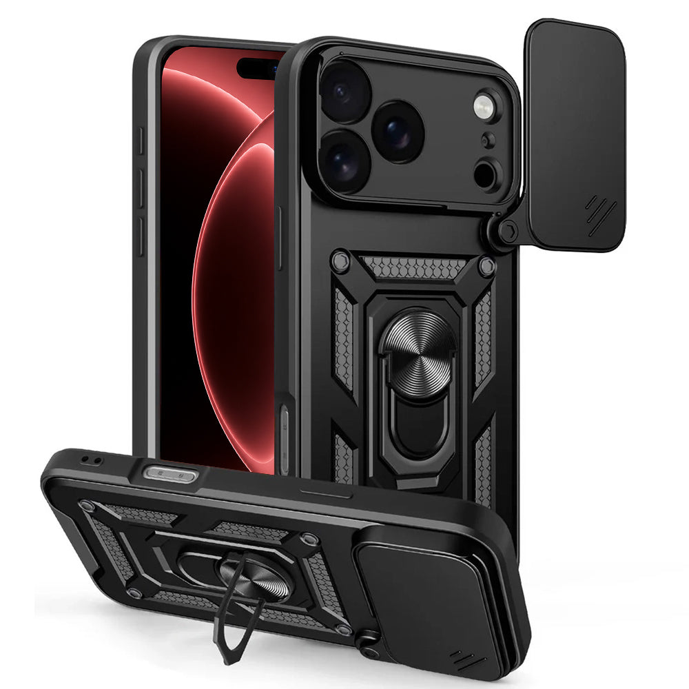 Husa pentru Apple iPhone 18 Pro Max / 17 Pro Max, Techsuit, CamShield, Neagra