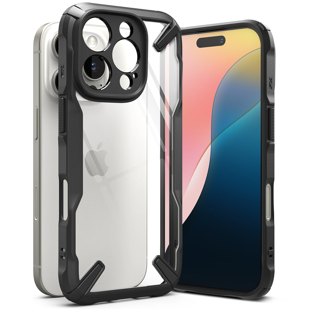 Husa pentru Apple iPhone 16 Pro Max, Ringke, Fusion X, Neagra
