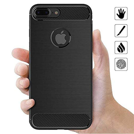Husa pentru Apple iPhone 8 Plus, Techsuit, Carbon, Neagra