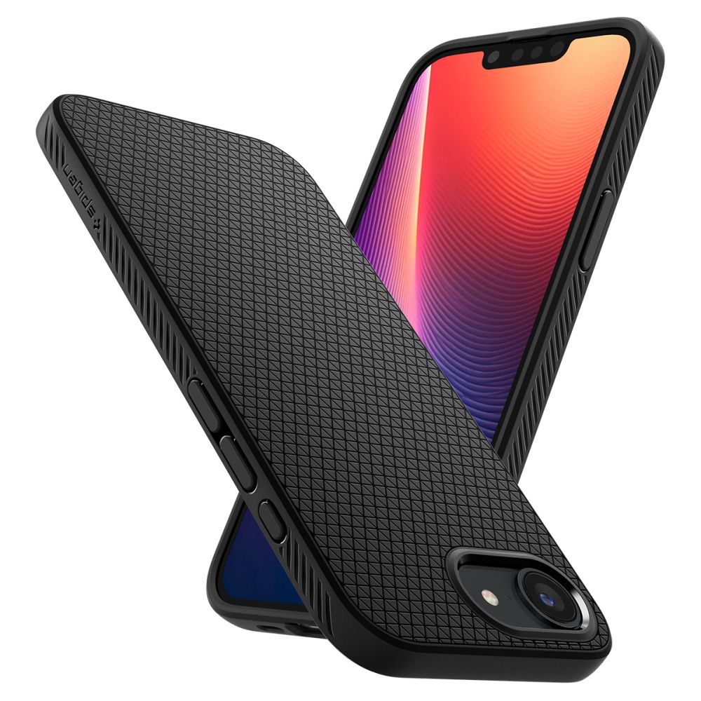 Husa pentru Apple iPhone 17e / 16e, Spigen, Liquid Air, Neagra ACS09161