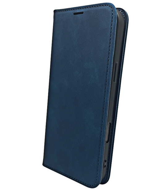 Husa pentru Honor 400 Lite, OEM, Smart Suede, Bleumarin