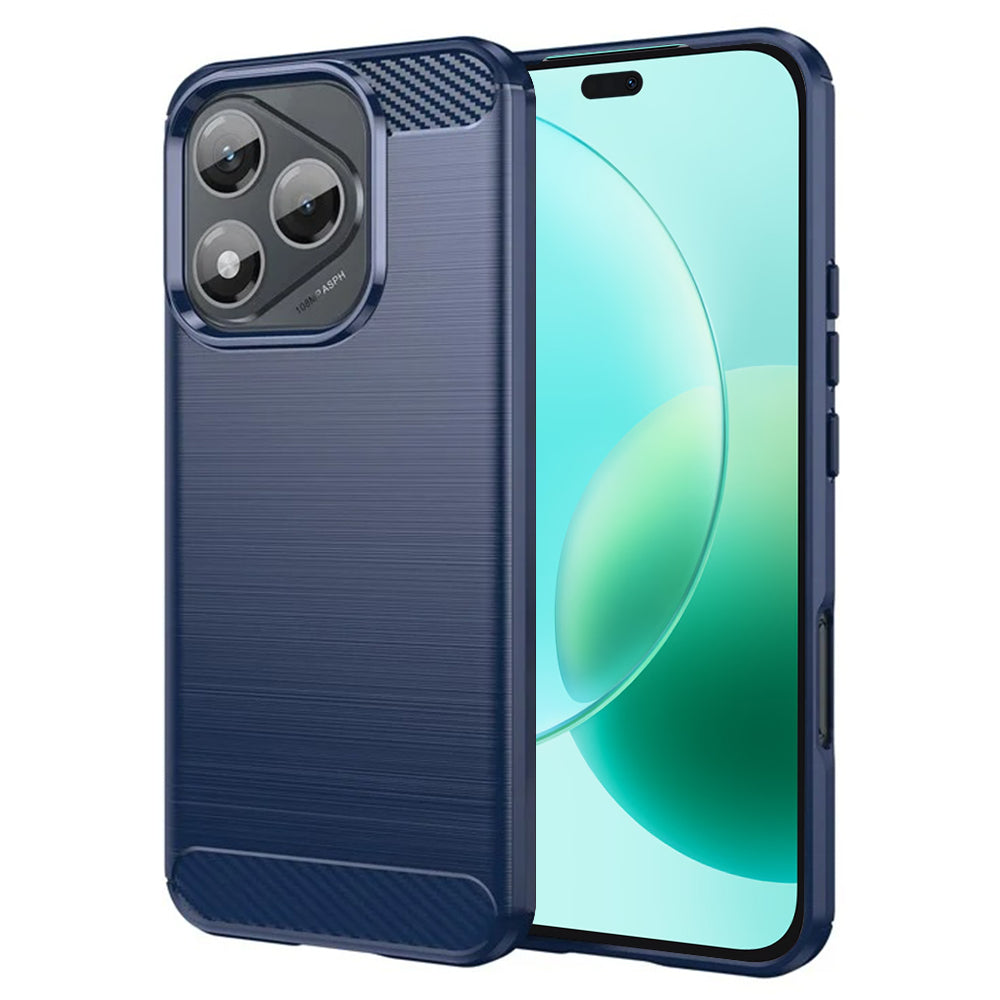 Husa pentru Honor 400 Lite, Techsuit, Carbon, Albastra