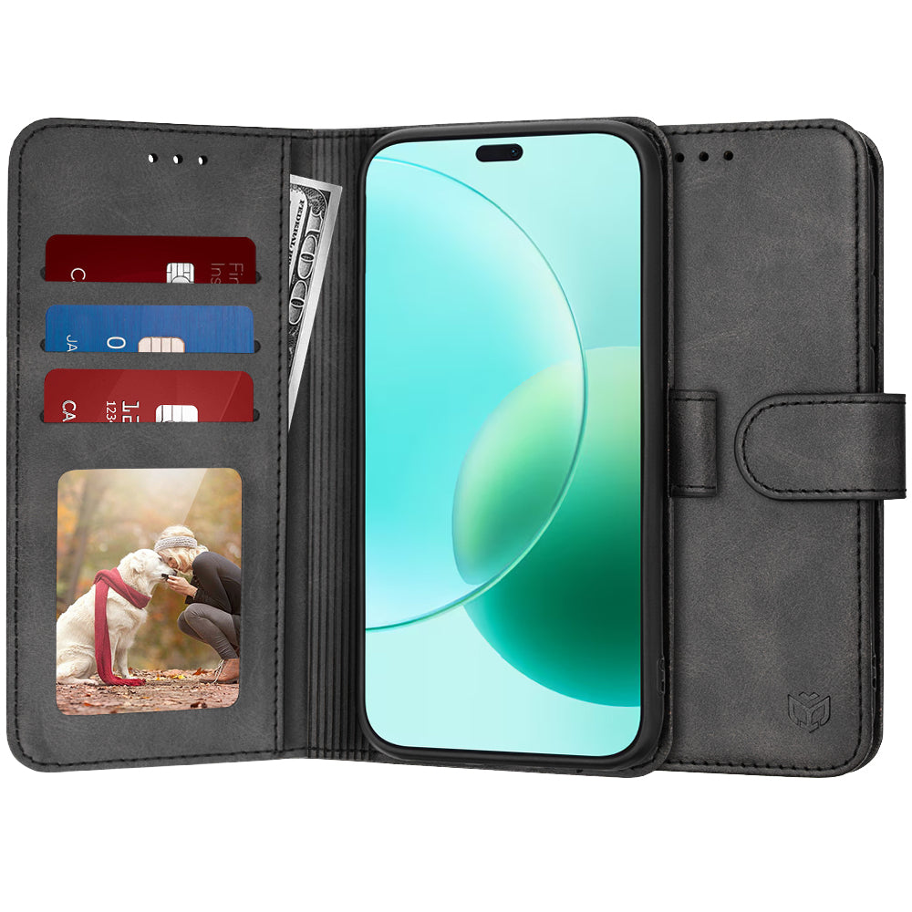 Husa pentru Honor 400 Lite, Techsuit, Diary Book, Neagra