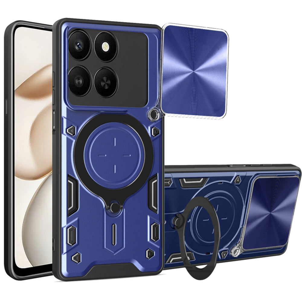 Husa pentru Honor 400 Smart 4G / X7d 4G / 400 Smart 5G, Techsuit, CamGuard Pro, Albastra