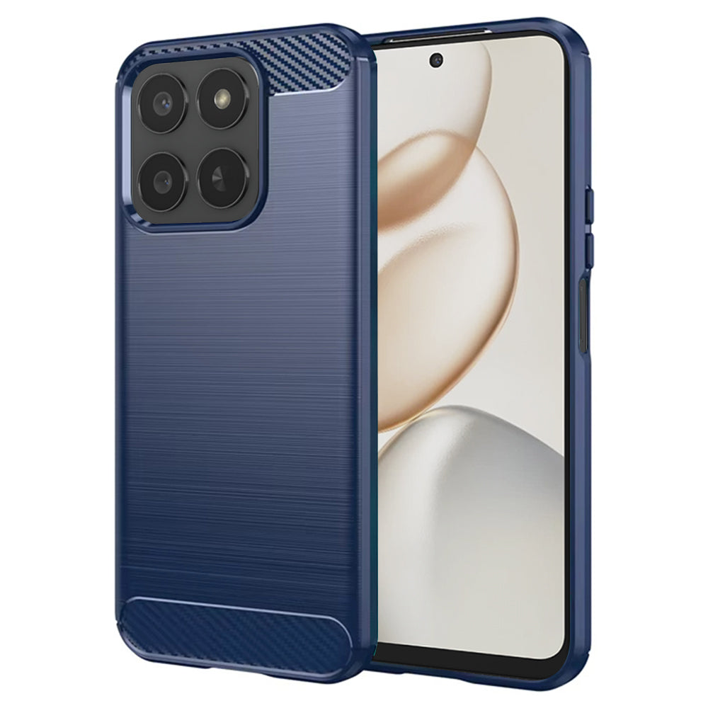 Husa pentru Honor 400 Smart 4G / X7d 4G / 400 Smart 5G, Techsuit, Carbon, Albastra