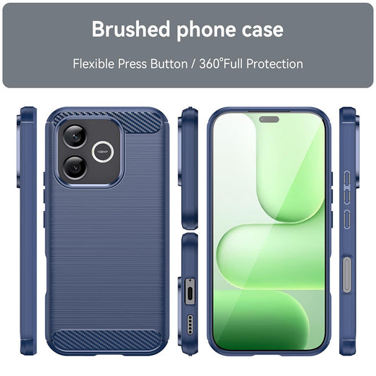 Husa pentru Honor 600 Lite, Techsuit, Carbon, Albastra