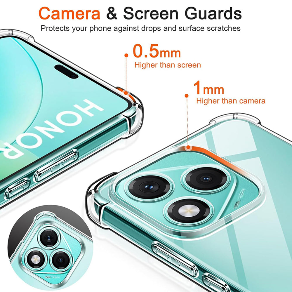 Husa pentru Honor 600 Lite, Techsuit, Shockproof Clear, Transparenta