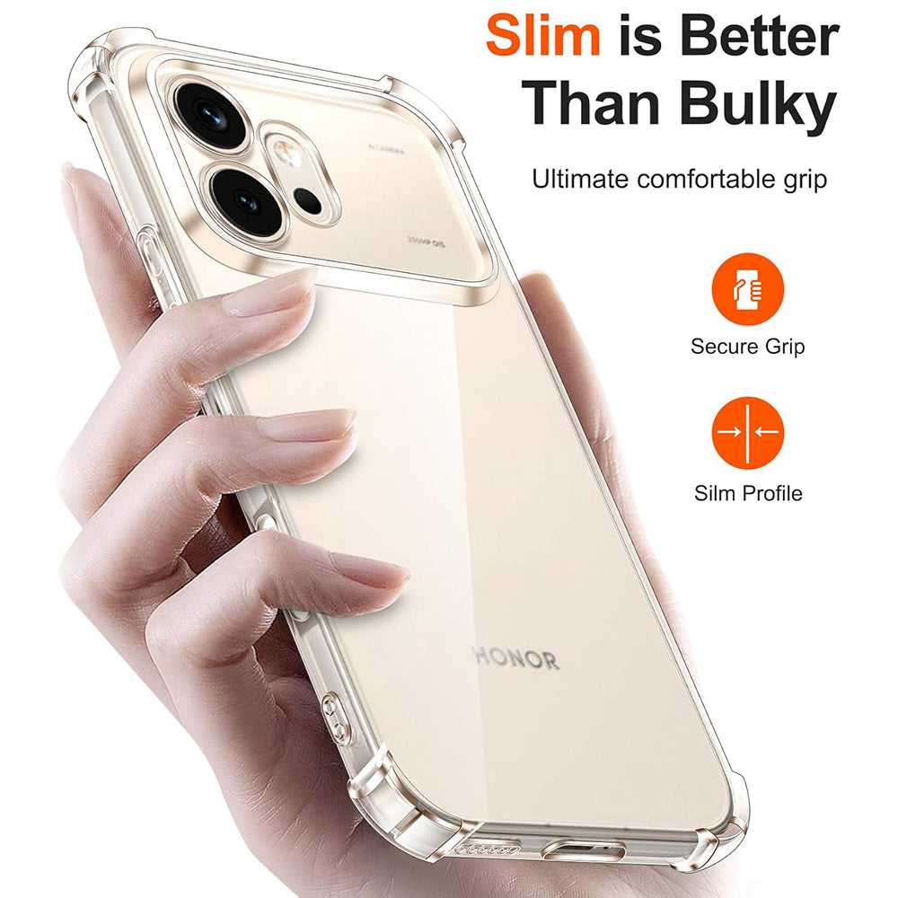 Husa pentru Honor 600 Pro, Techsuit, Shockproof Clear, Transparenta