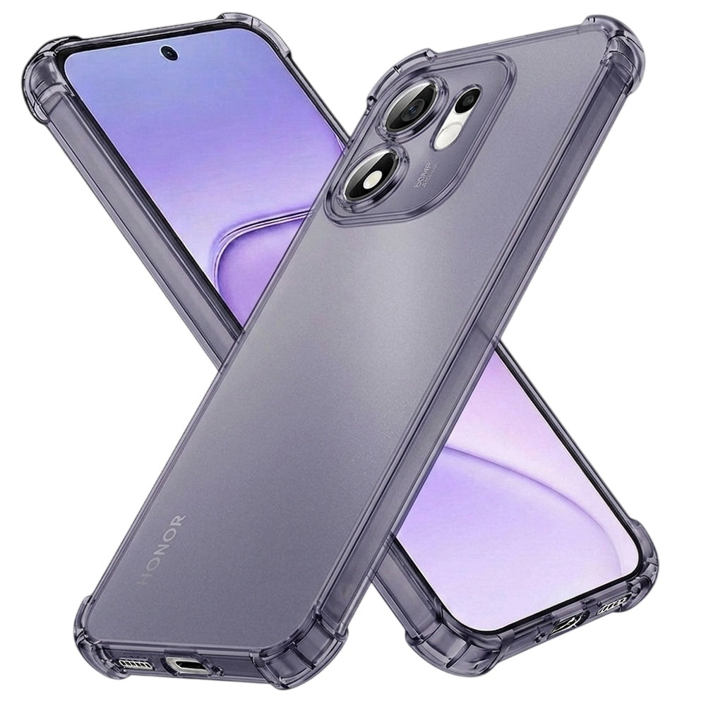 Husa pentru Honor 600 Smart, Techsuit, Shockproof Clear, Fumurie