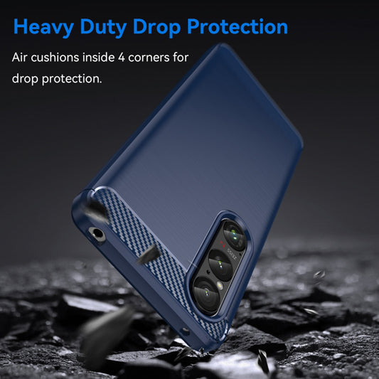 Husa pentru Honor Magic6 Lite, Techsuit, Carbon, Albastra