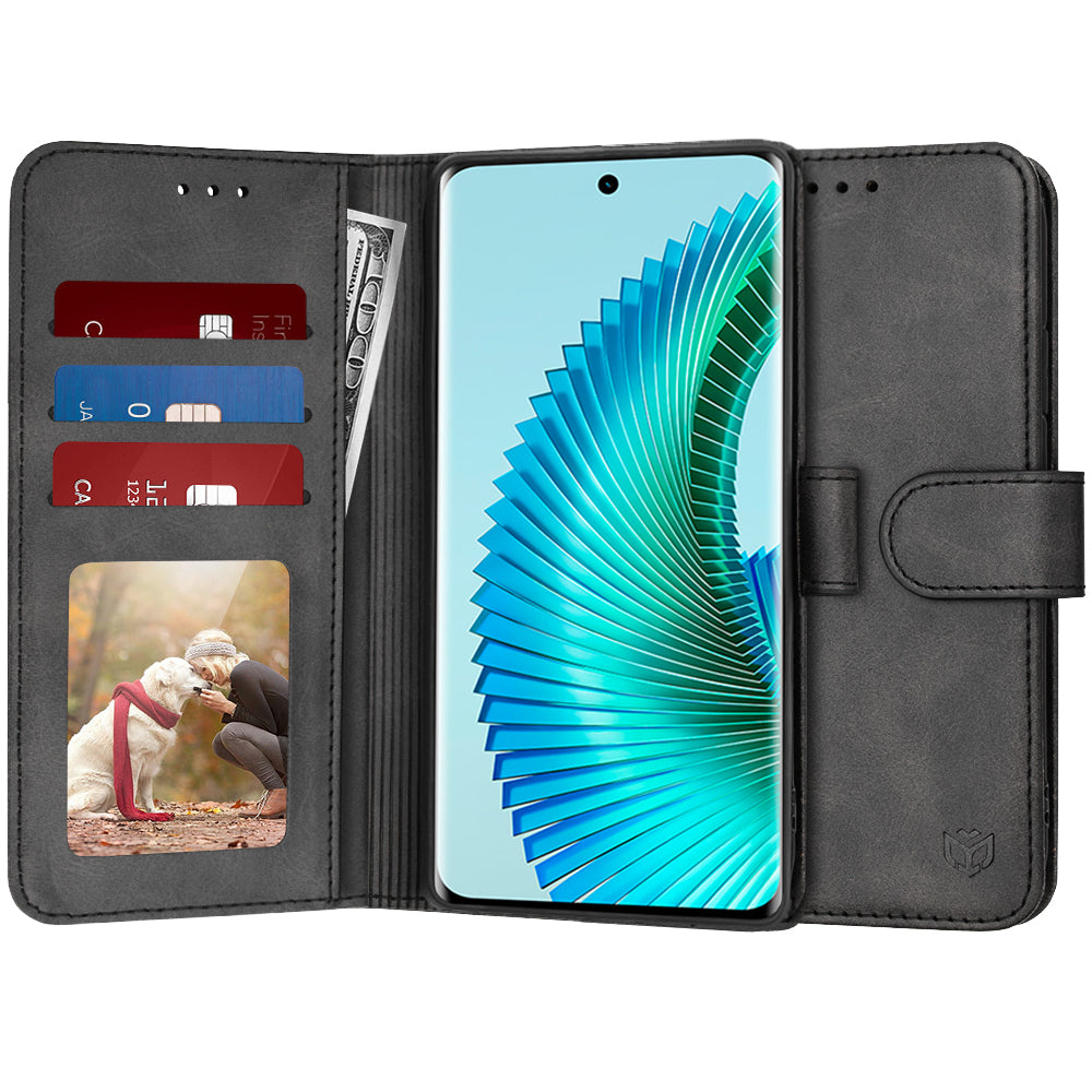 Husa pentru Honor Magic6 Lite, Techsuit, Diary Book, Neagra