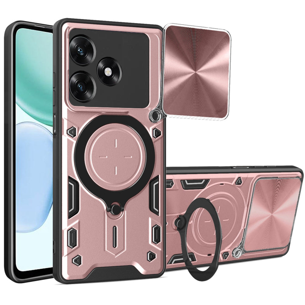 Husa pentru Honor X5c Plus, Techsuit, CamGuard Pro, Roz Aurie