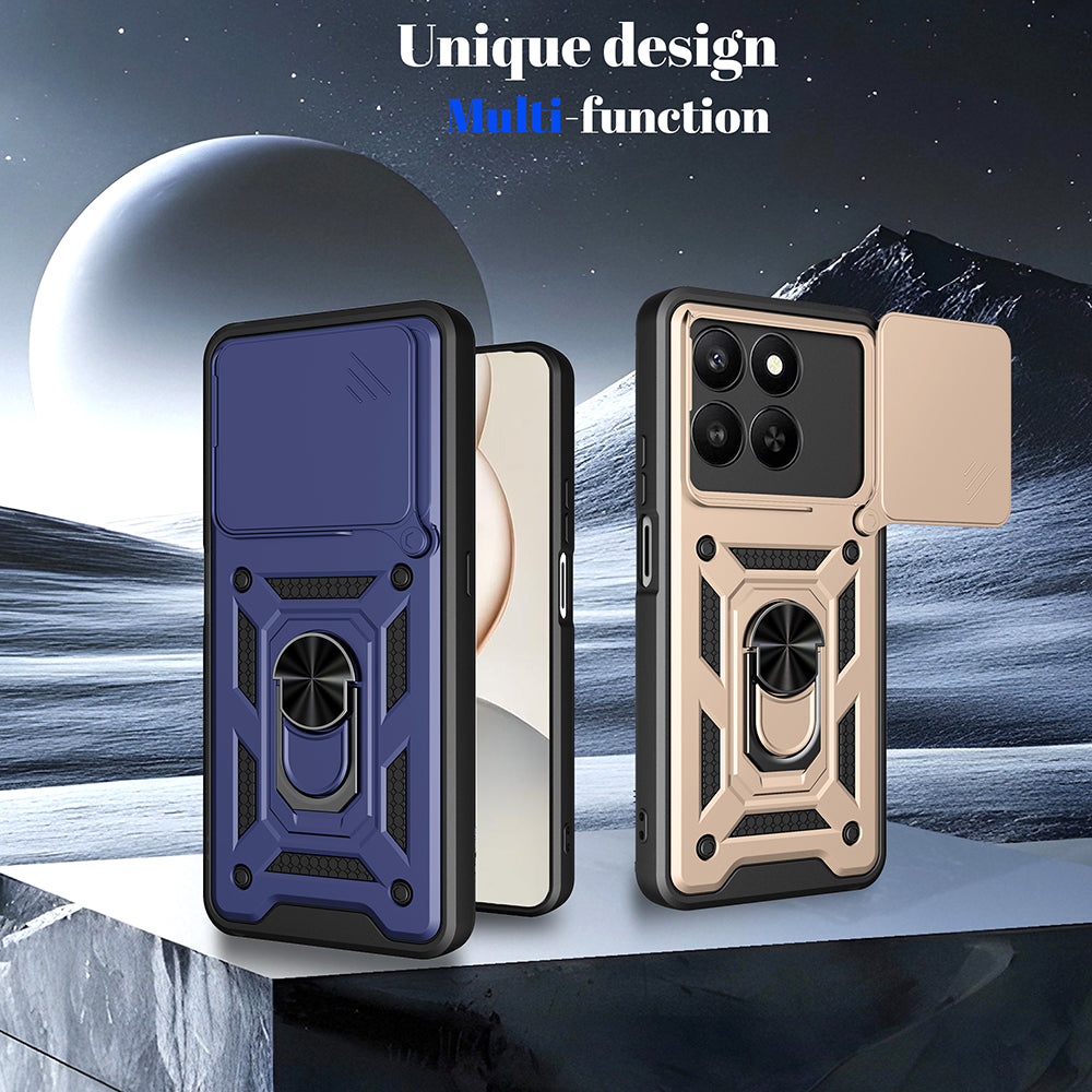 Husa pentru Honor X5c Plus, Techsuit, CamShield, Roz Aurie