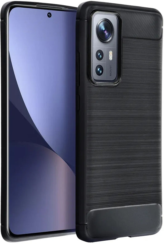 Husa pentru Honor X8c, OEM, Carbon, Neagra