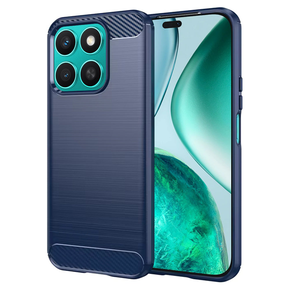 Husa pentru Honor X8c, Techsuit, Carbon, Albastra