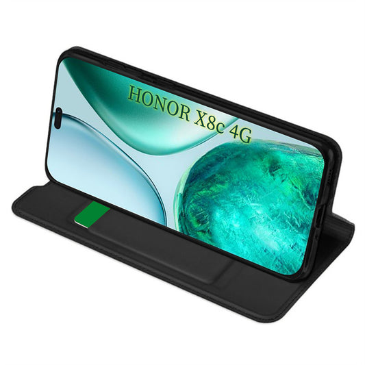 Husa pentru Honor X8c, Techsuit, Magskin Book, Neagra