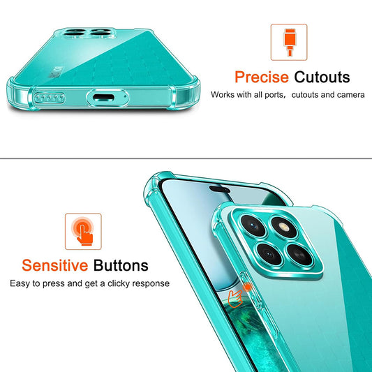 Husa pentru Honor X8c, Techsuit, Shockproof Clear, Transparenta