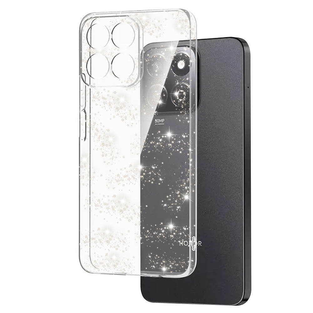 Husa pentru Honor X8c, Techsuit, SparkleSkin, Transparenta