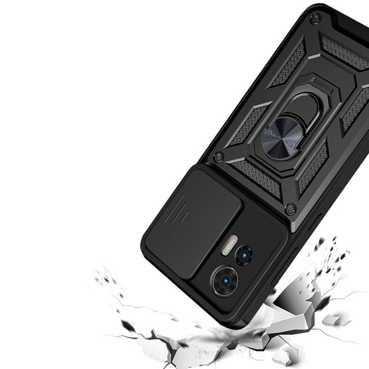 Husa pentru Motorola Edge 50 Fusion, Techsuit, CamShield, Neagra
