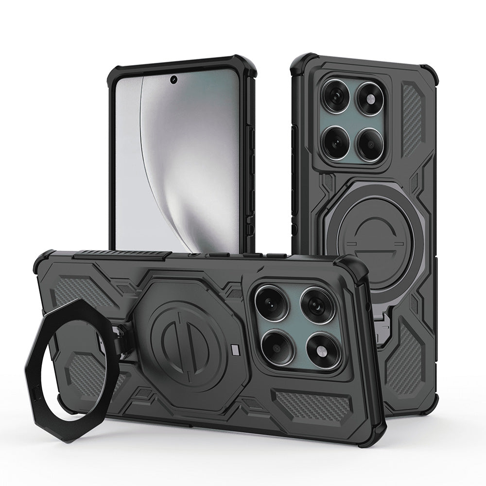 Husa pentru Motorola Edge 60 Pro, Techsuit, Carbon Shield Pro, Neagra