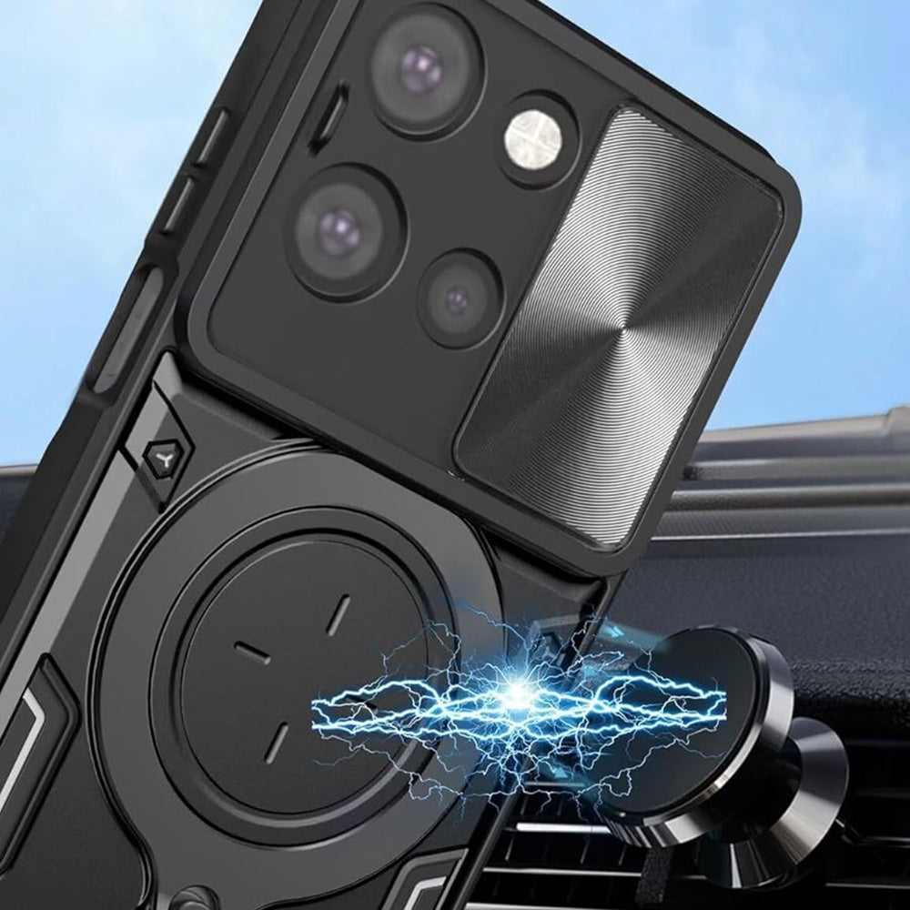 Husa pentru Motorola Edge 70 Fusion, Techsuit, CamGuard Pro, Albastra