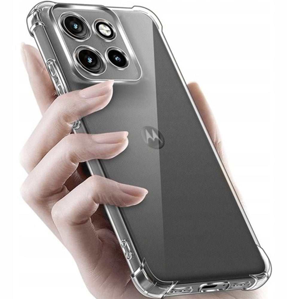 Husa pentru Motorola Edge 70 Fusion, Techsuit, Shockproof Clear, Transparenta