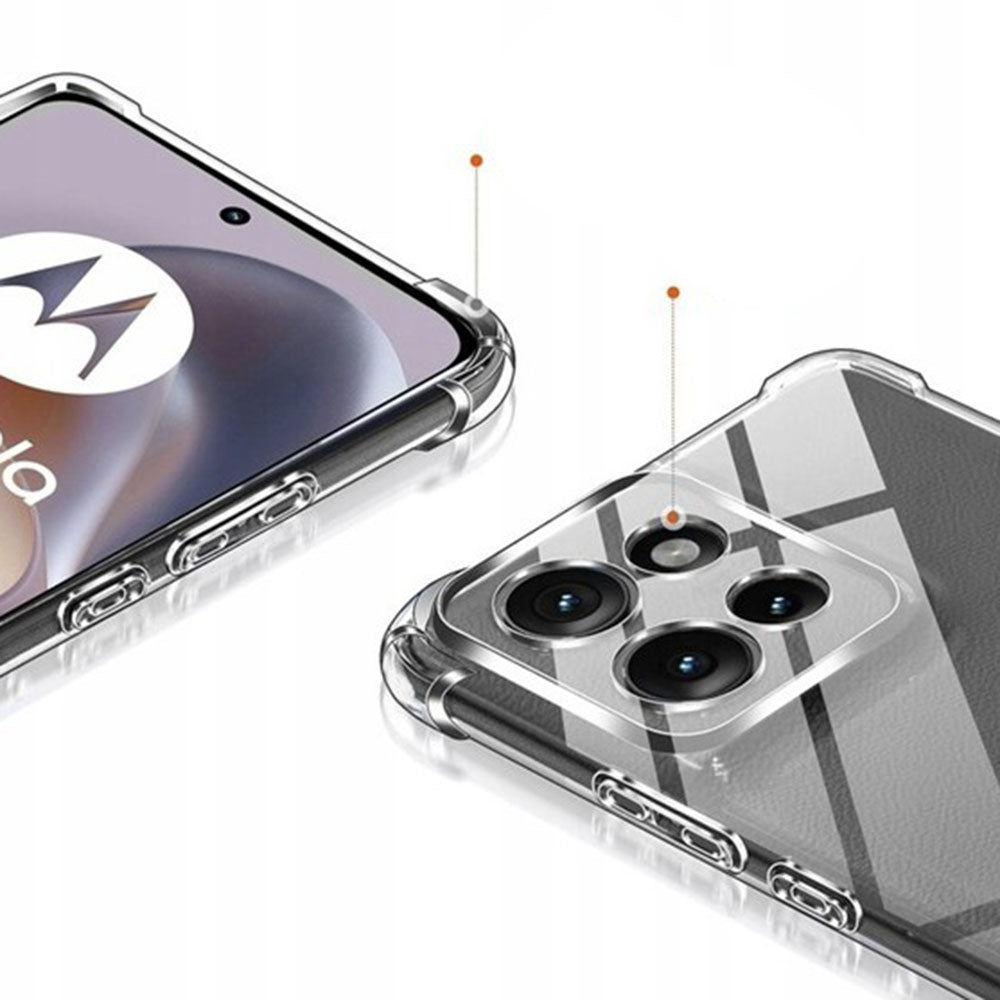Husa pentru Motorola Edge 70 Fusion, Techsuit, Shockproof Clear, Transparenta