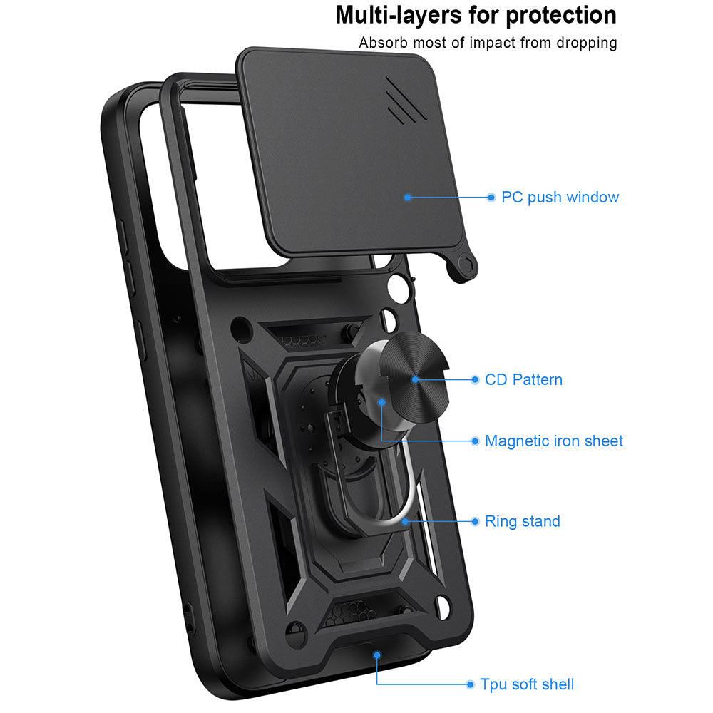 Husa pentru Motorola Edge 70 Pro, Techsuit, CamShield, Albastra