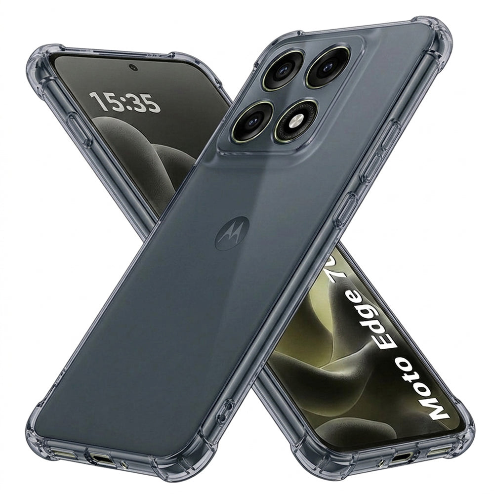 Husa pentru Motorola Edge 70 Pro, Techsuit, Shockproof Clear, Fumurie