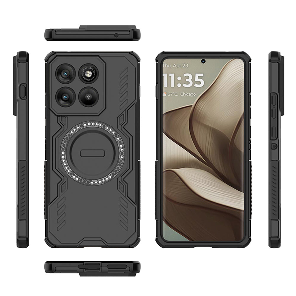 Husa MagSafe pentru Motorola Edge 70, Techsuit, ArmorMag, Neagra
