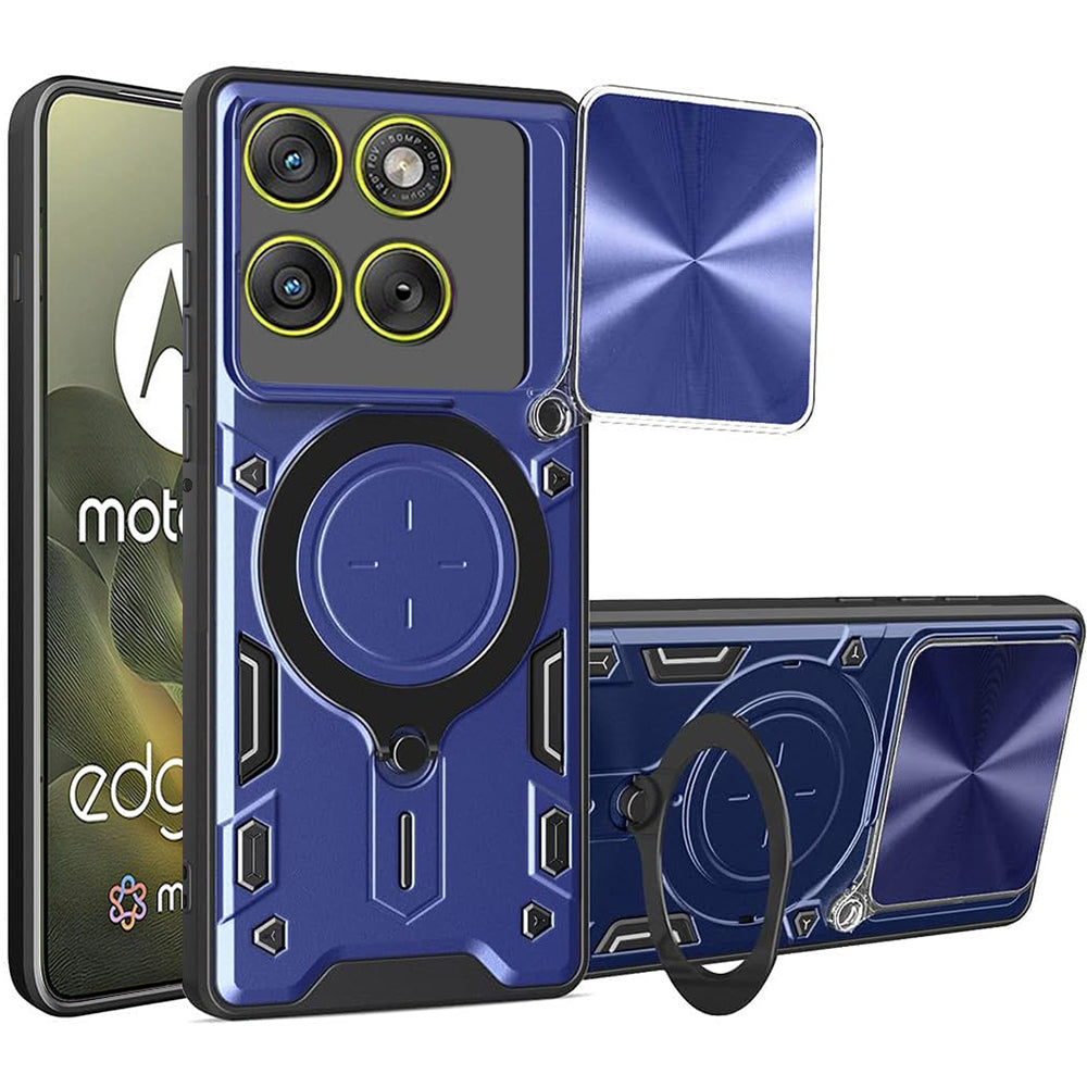 Husa pentru Motorola Edge 70, Techsuit, CamGuard Pro, Albastra