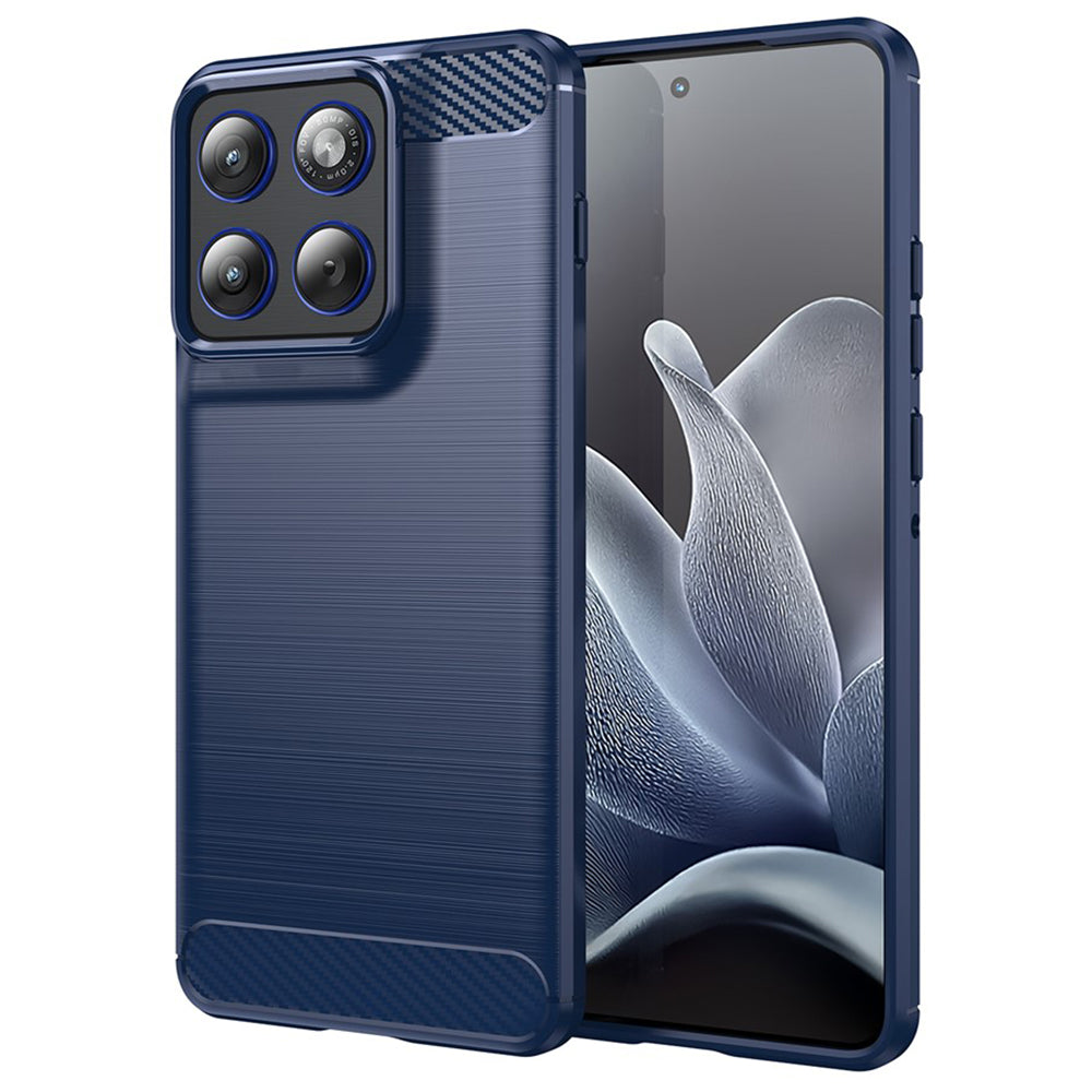 Husa pentru Motorola Edge 70, Techsuit, Carbon, Albastra