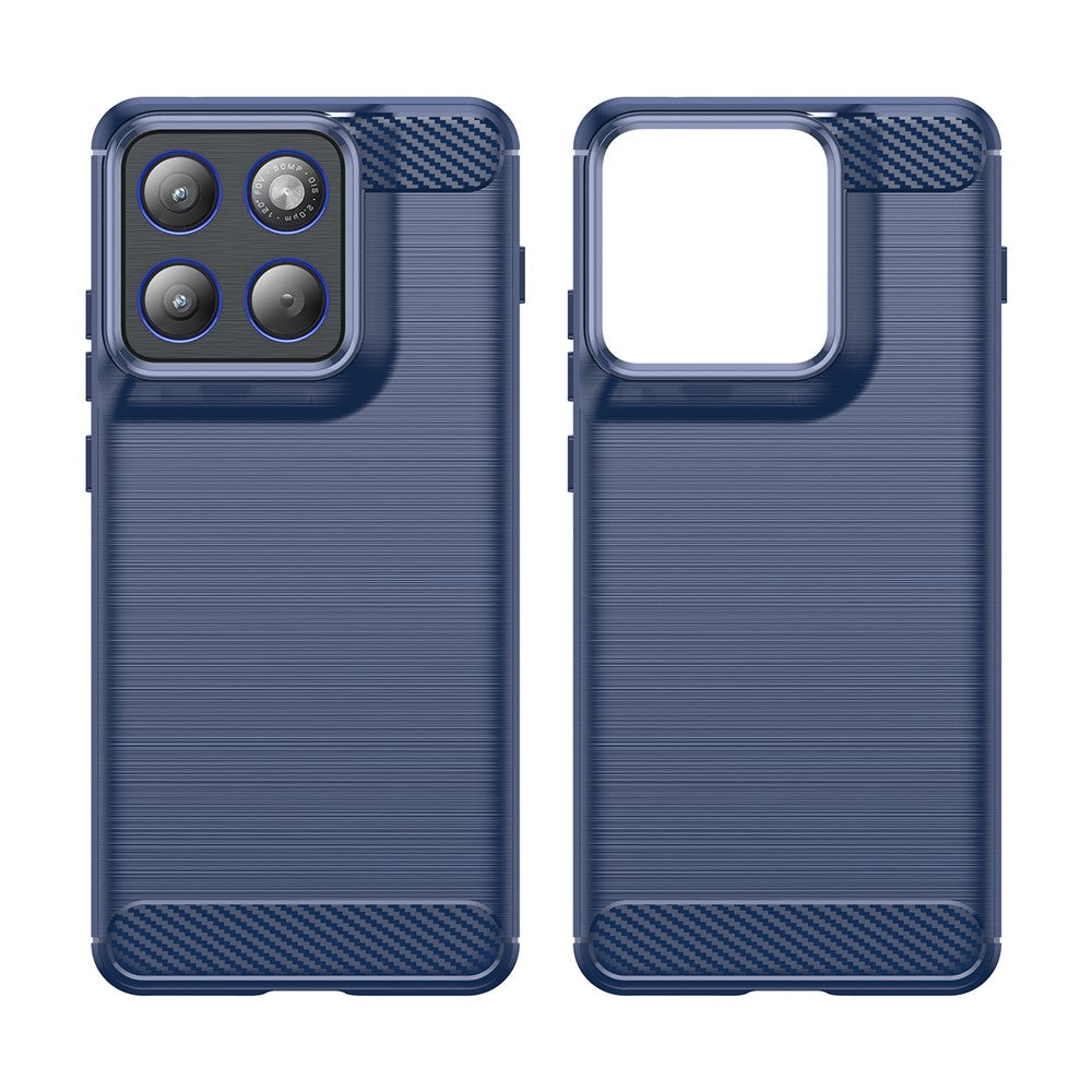 Husa pentru Motorola Edge 70, Techsuit, Carbon, Albastra
