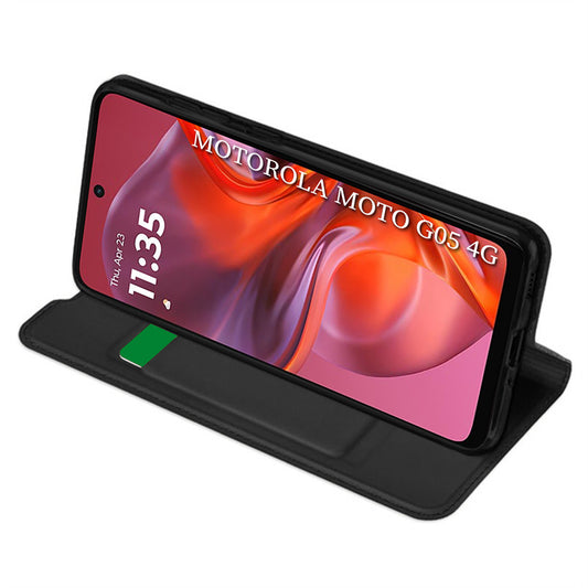 Husa pentru Motorola Moto E15 / G05, Techsuit, Magskin Book, Neagra