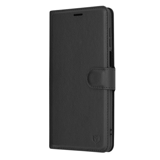 Husa pentru Motorola Moto G54, Techsuit, Leather Folio, Neagra