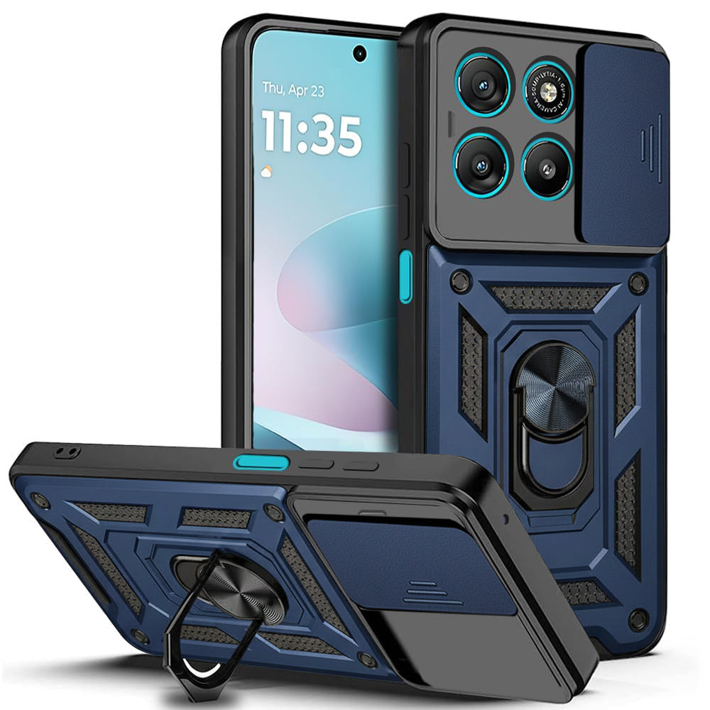 Husa pentru Motorola Moto G67 Power / G57 Power, Techsuit, CamShield, Albastra