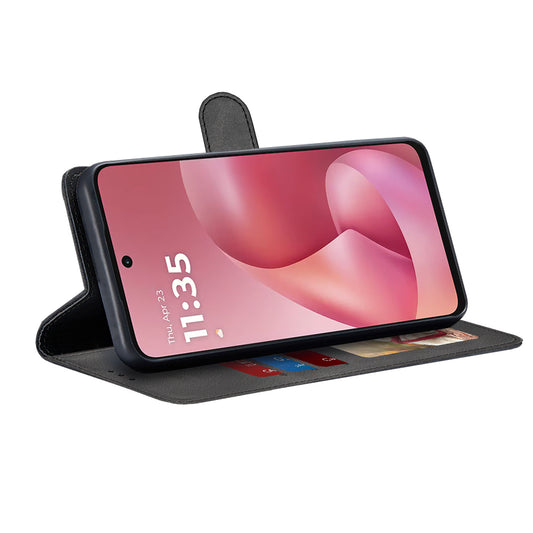 Husa pentru Motorola Moto G67 Power / G57 Power, Techsuit, Diary Book, Neagra