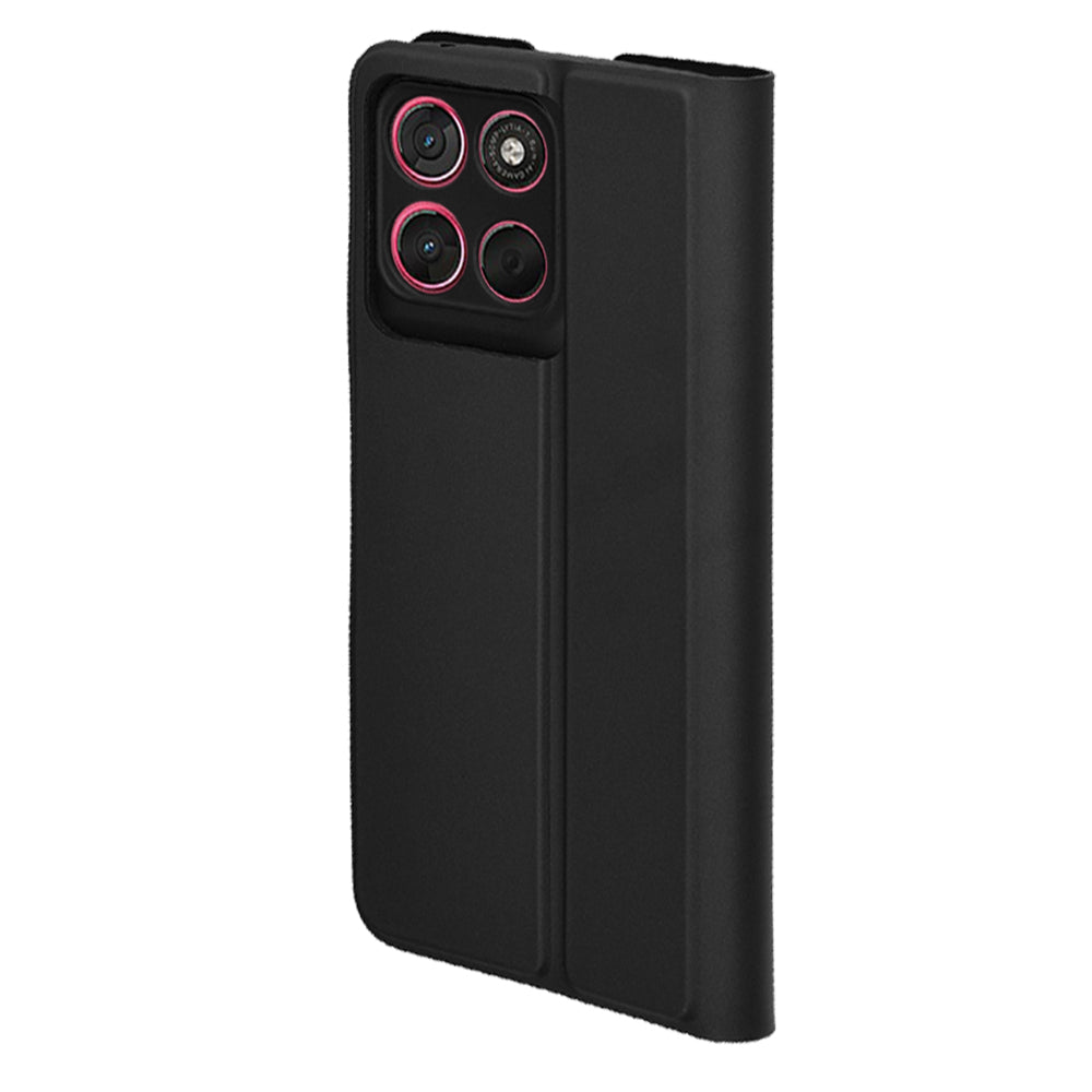 Husa pentru Motorola Moto G67 Power / G57 Power, Techsuit, Magskin Book, Neagra