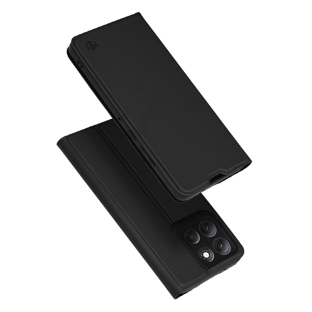 Husa pentru Motorola Moto G86 Power, Techsuit, Magskin Book, Neagra
