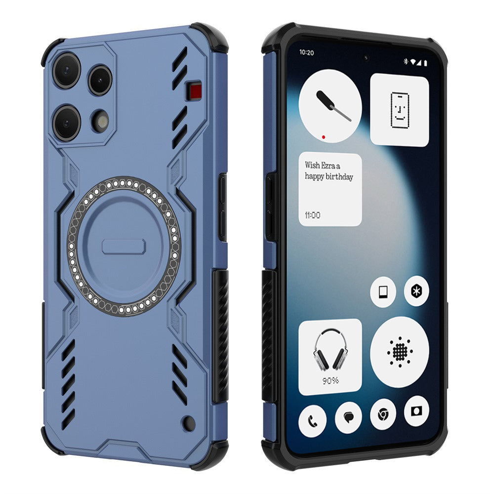 Husa MagSafe pentru Nothing Phone (3a) Lite, Techsuit, ArmorMag, Albastra