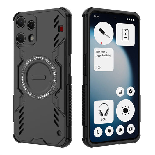 Husa pentru Nothing Phone (3a) Lite, Techsuit, ArmorMag, Neagra