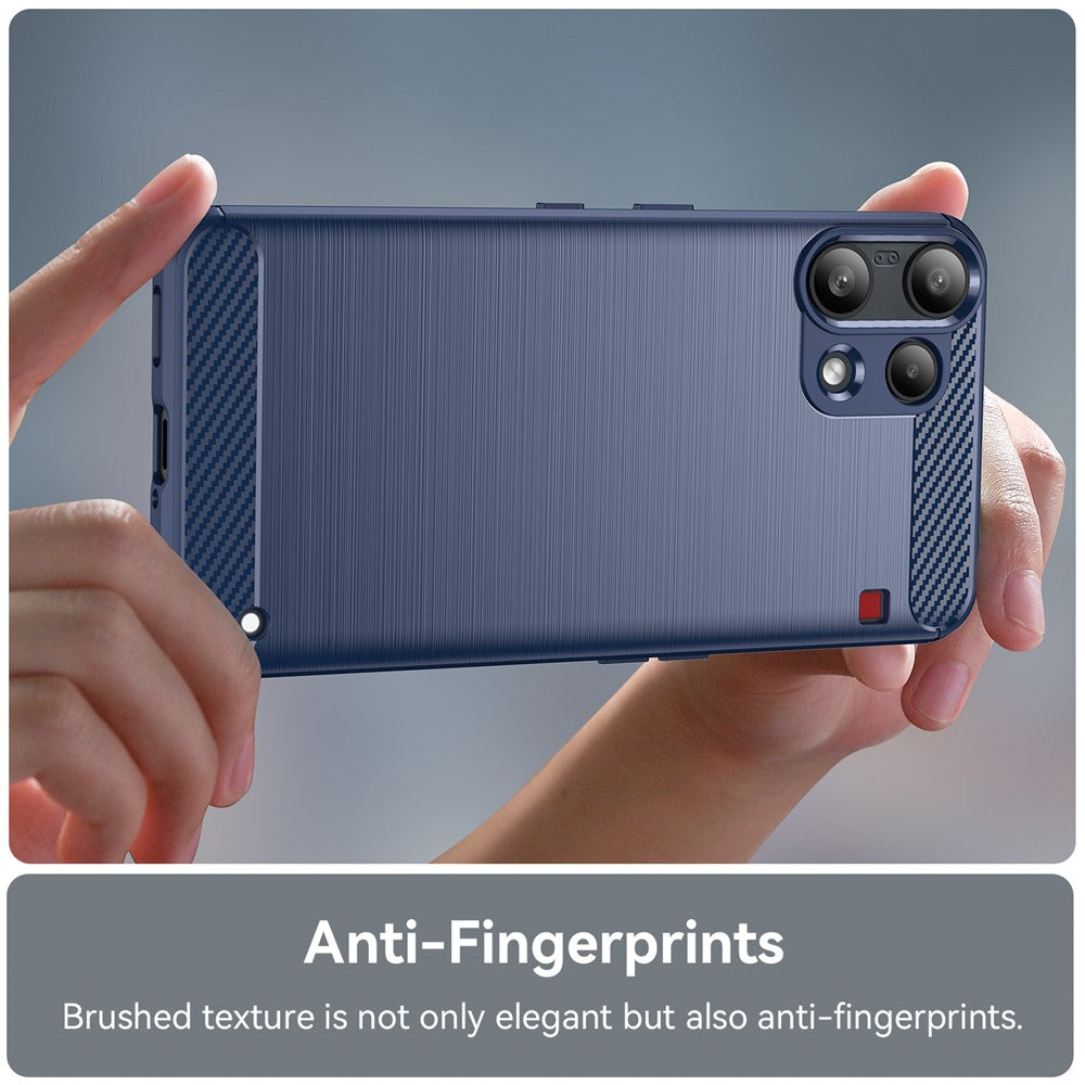 Husa pentru Nothing Phone (3a) Lite, Techsuit, Carbon, Albastra