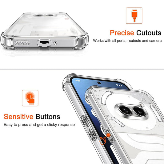 Husa pentru Nothing Phone (3a), Techsuit, Shockproof Clear, Transparenta